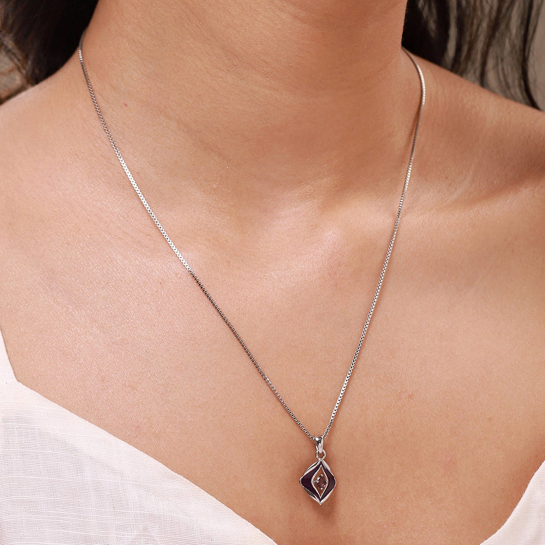 Fractals In Nature Petal Within Pendant | SHOBITAM