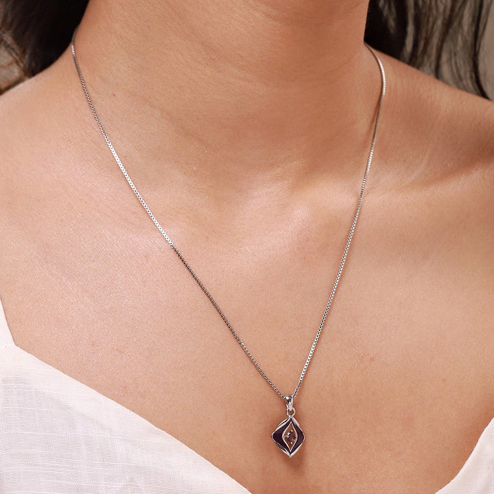 Fractals In Nature Petal Within Pendant | SHOBITAM