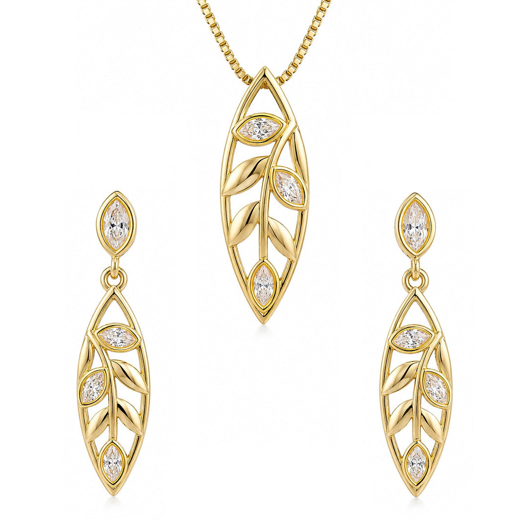 Leafy Affair Komisse Pendant Set | SHOBITAM