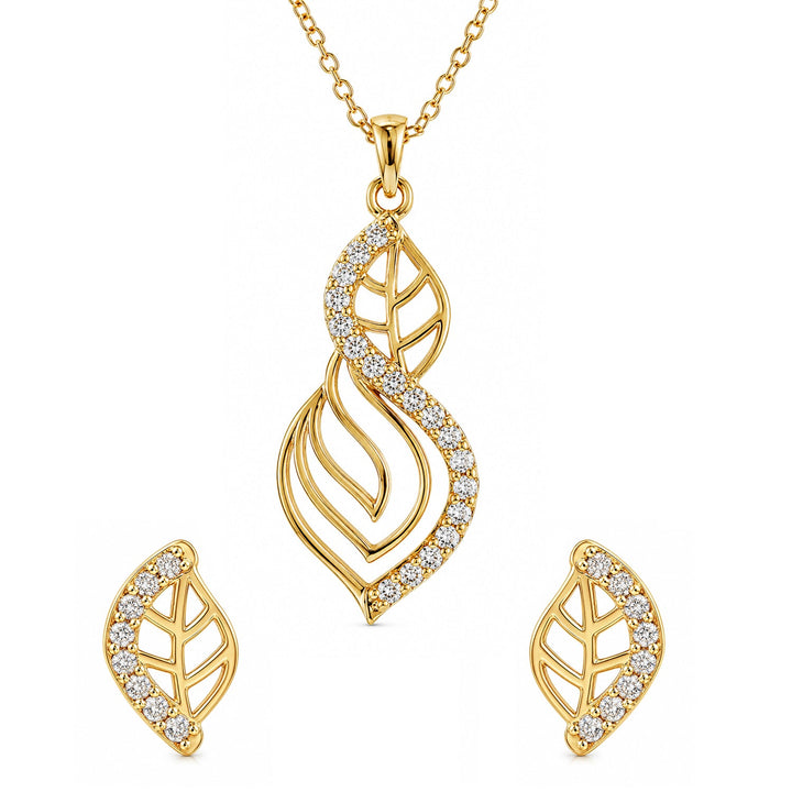 Leafy Affair Tarusa Pendant Set | SHOBITAM