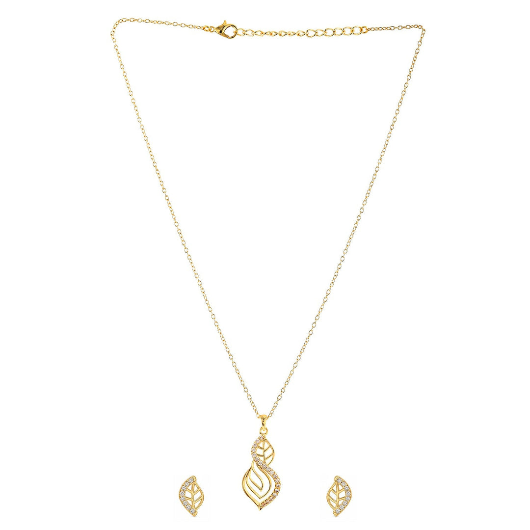 Leafy Affair Tarusa Pendant Set | SHOBITAM