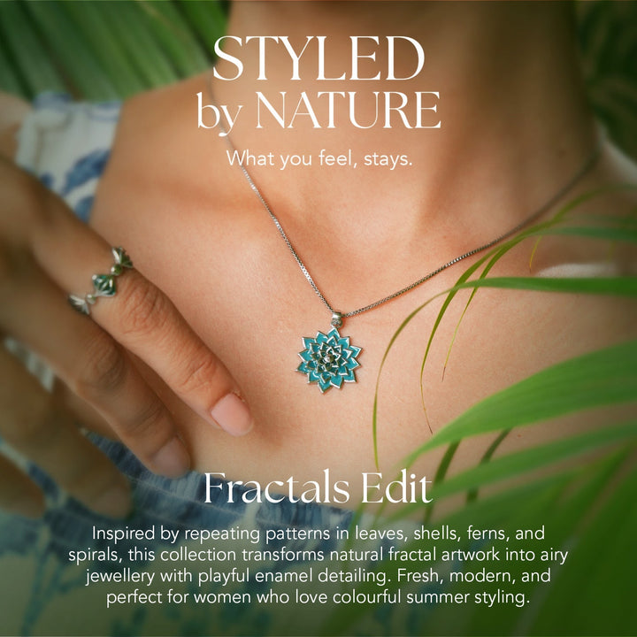 Fractals In Nature Quantum Bloom Earrings | SHOBITAM