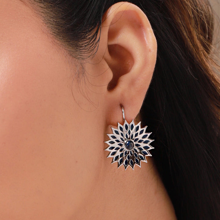 Fractals In Nature Quantum Bloom Earrings | SHOBITAM