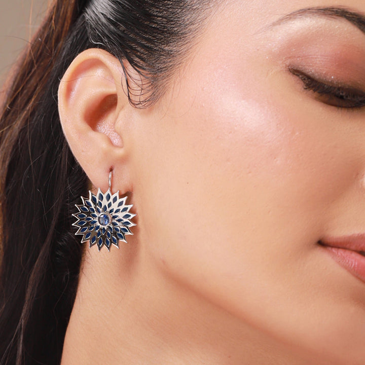 Fractals In Nature Quantum Bloom Earrings | SHOBITAM