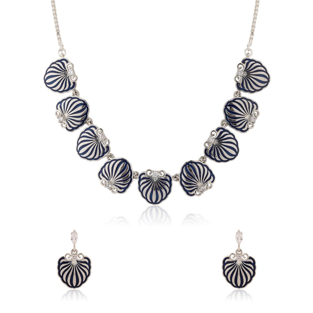 Fractals In Nature Astral Symmetry Necklace Set | SHOBITAM