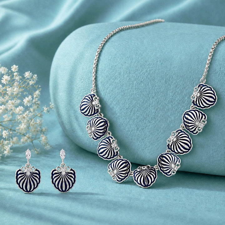 Fractals In Nature Astral Symmetry Necklace Set | SHOBITAM
