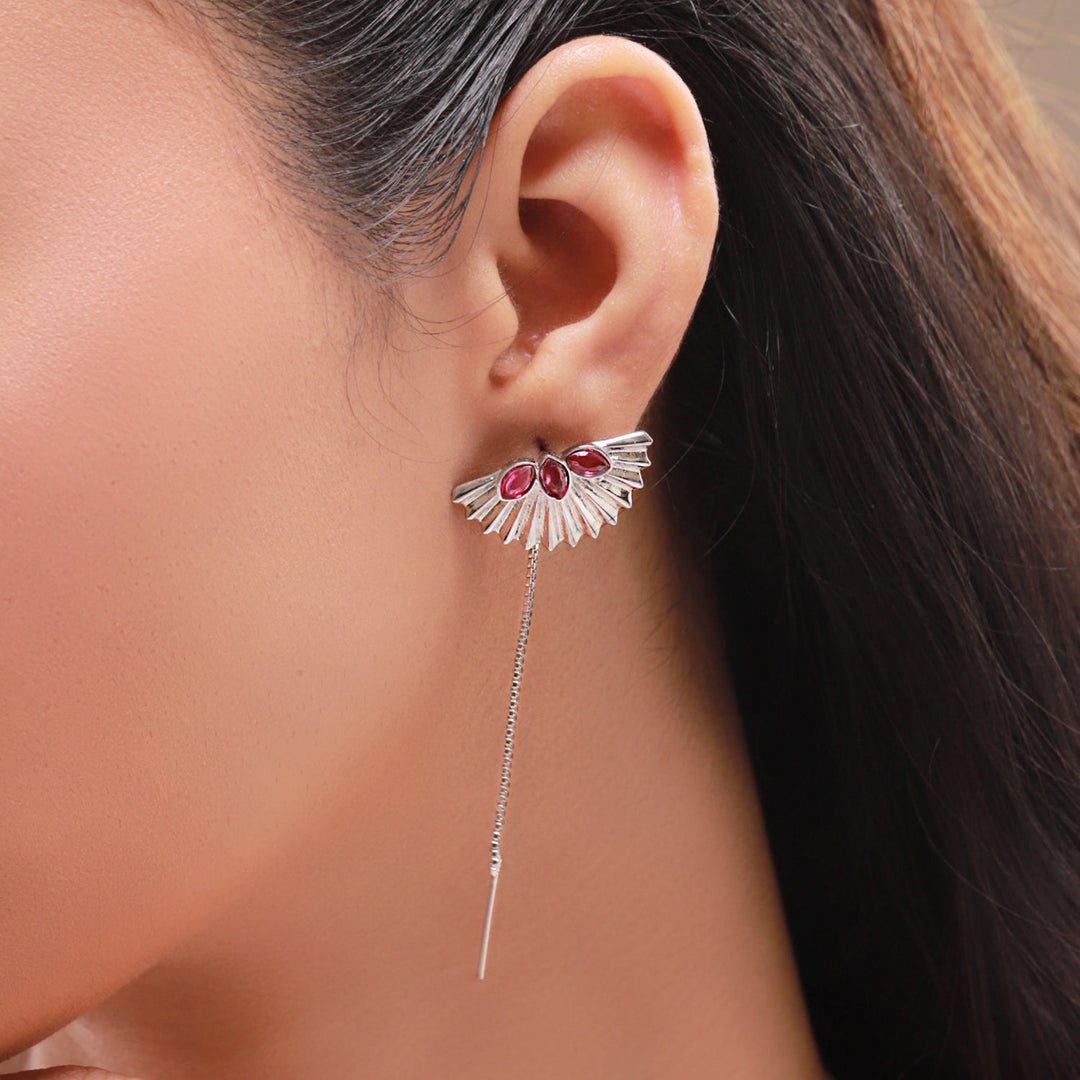 Fractals In Nature Wild Fracta Sui Dhaga Earrings | SHOBITAM