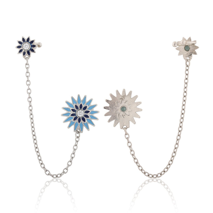 Fractals In Nature Bloom Itera Cuff Earrings | SHOBITAM