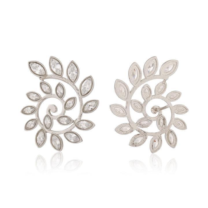 Fractals In Nature Spiral Bloom Earrings | SHOBITAM