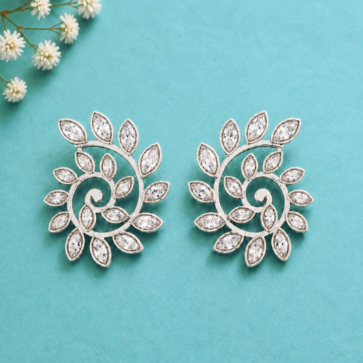 Fractals In Nature Spiral Bloom Earrings | SHOBITAM