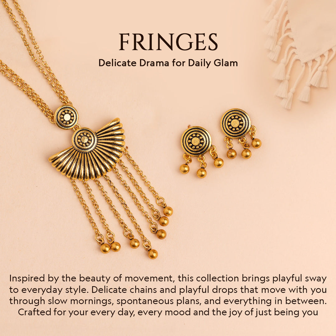 Fringes Classic Dangler Earrings | SHOBITAM