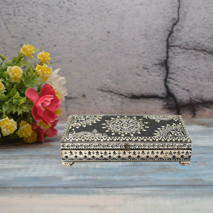 WOODEN PAINTED BOX 3*11*6 | SHOBITAM