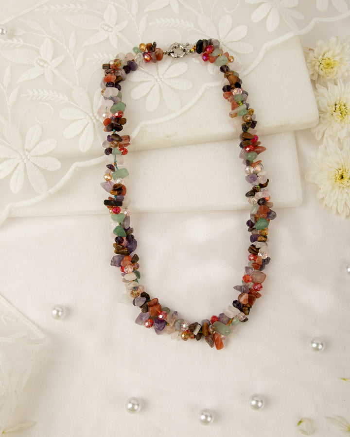 Navrangini Mala- Agate and Crystal Mala | SHOBITAM