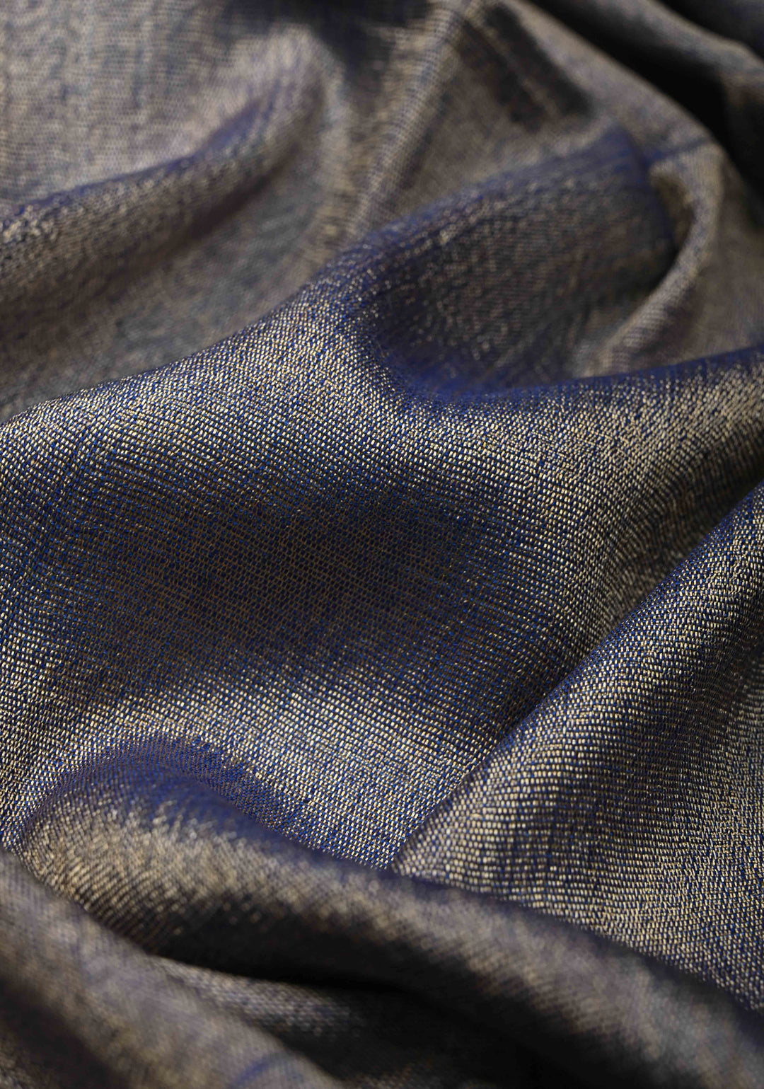 Gary Banana Silk Stole with Hand-Woven Tussar Pannel and Tassels | SHOBITAM