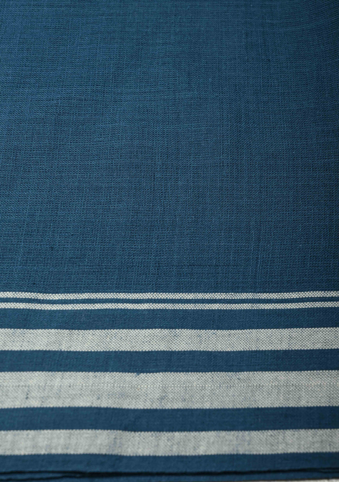 Deep Teal Heritage Bawan Buti Cotton Saree