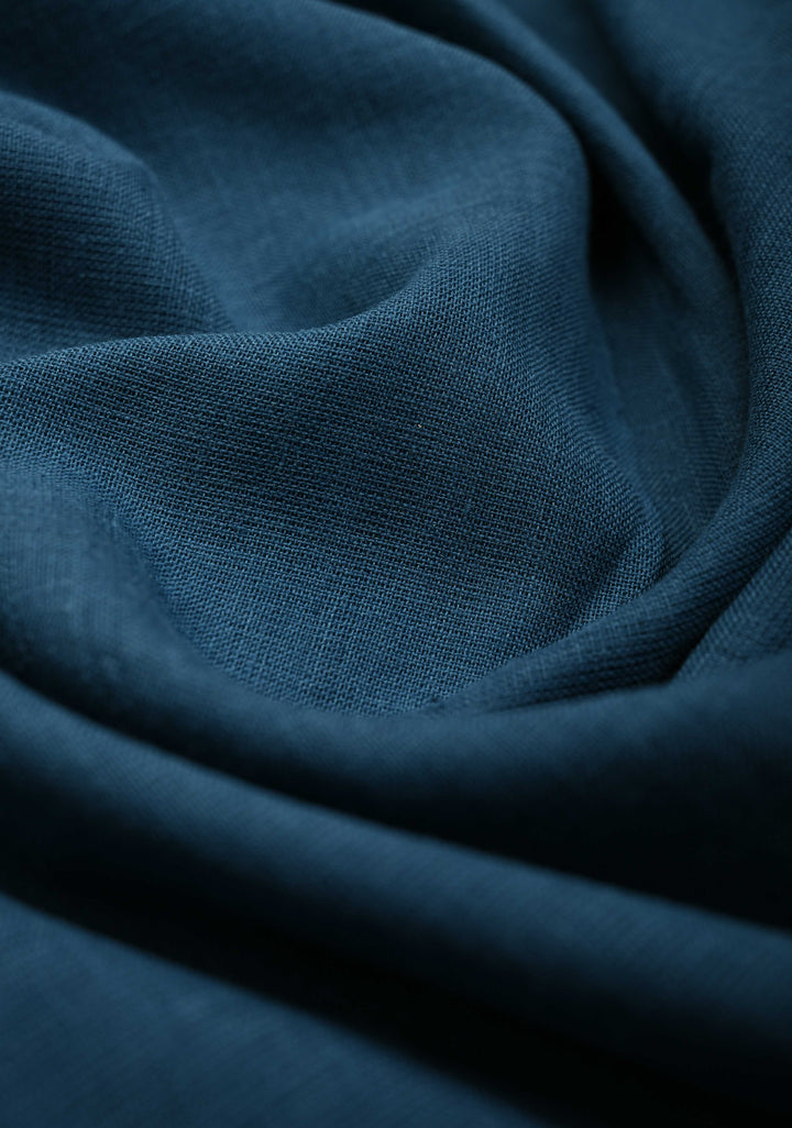 Deep Teal Heritage Bawan Buti Cotton Saree