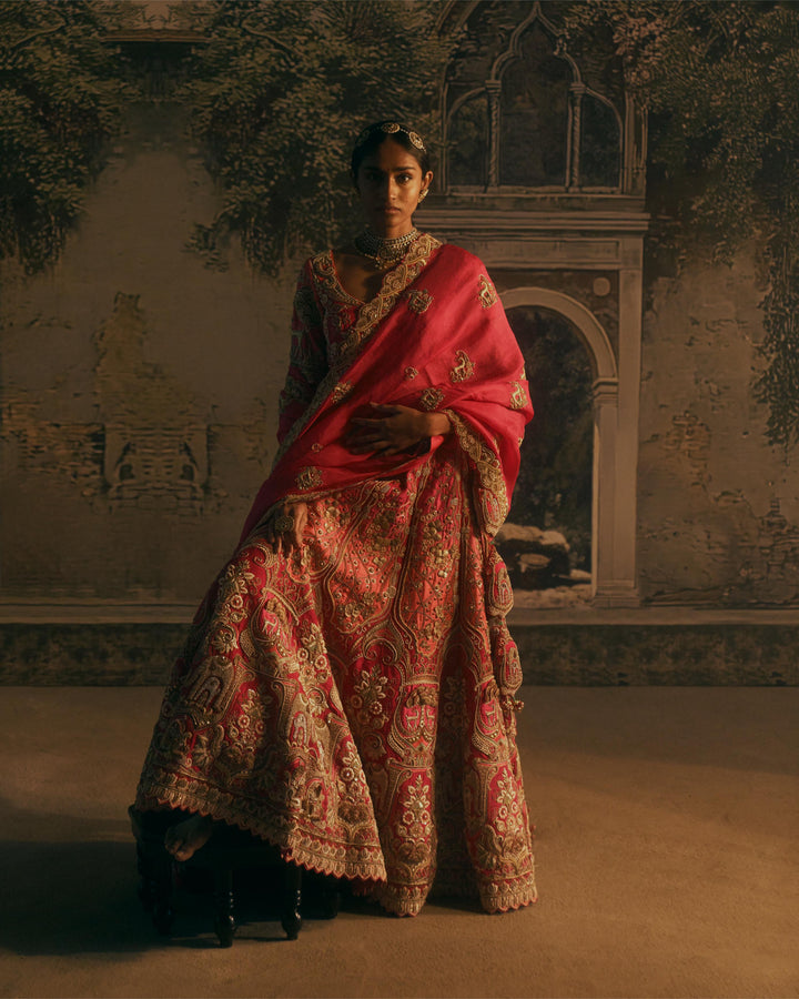 Rosaline Ombre Lehenga with embroidery, Customizable, Made to Order