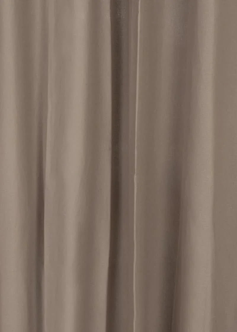 Cinder 100% cotton plain curtain in Woody Gray - Customizable for size, lining and headers