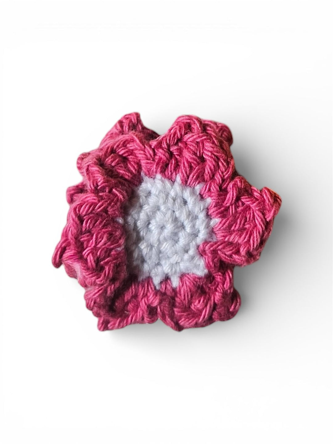 Pink Crochet Floral Hair Claw Clip | SHOBITAM