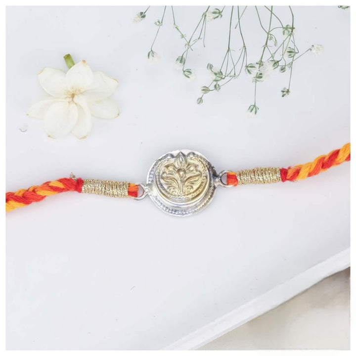 Pure 92.5 Silver Splendid Rakhi | SHOBITAM
