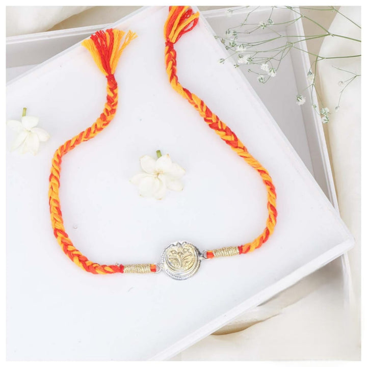 Pure 92.5 Silver Splendid Rakhi | SHOBITAM
