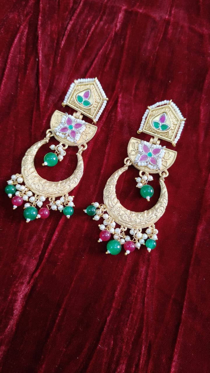 Jodha Fushion Rajasthani Lightweight Chandbali