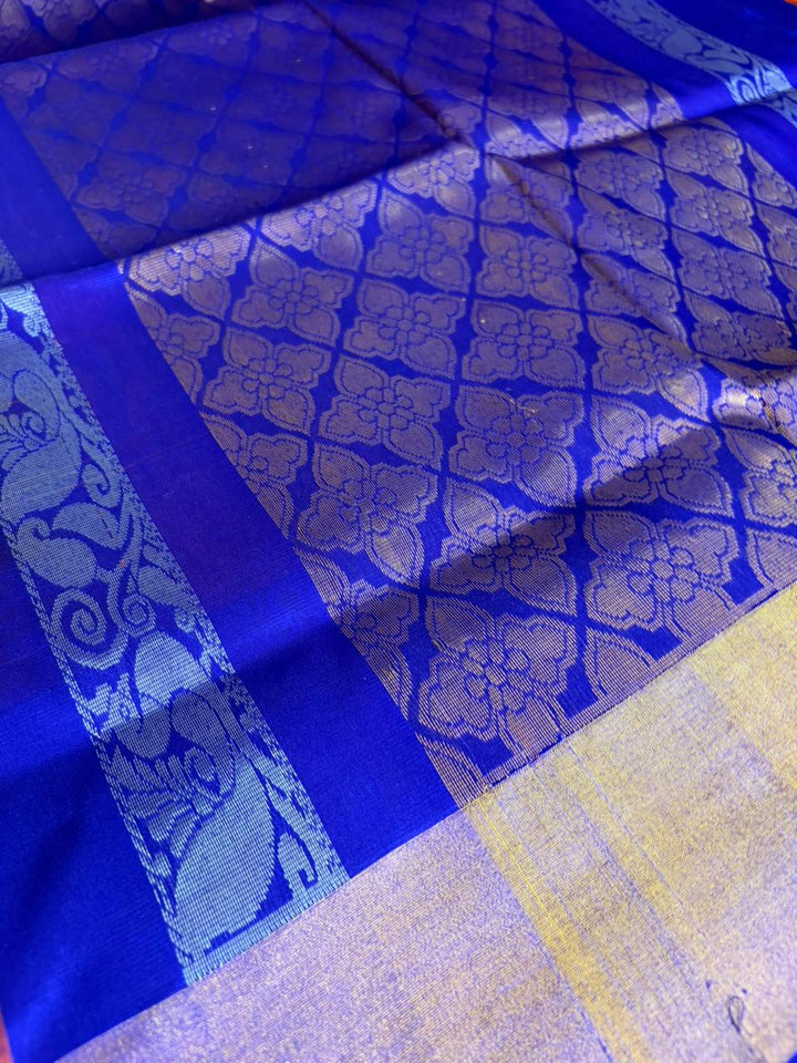 Orange Grand - Handwoven Uppada Silk Saree | SILK MARK CERTIFIED | SHOBITAM