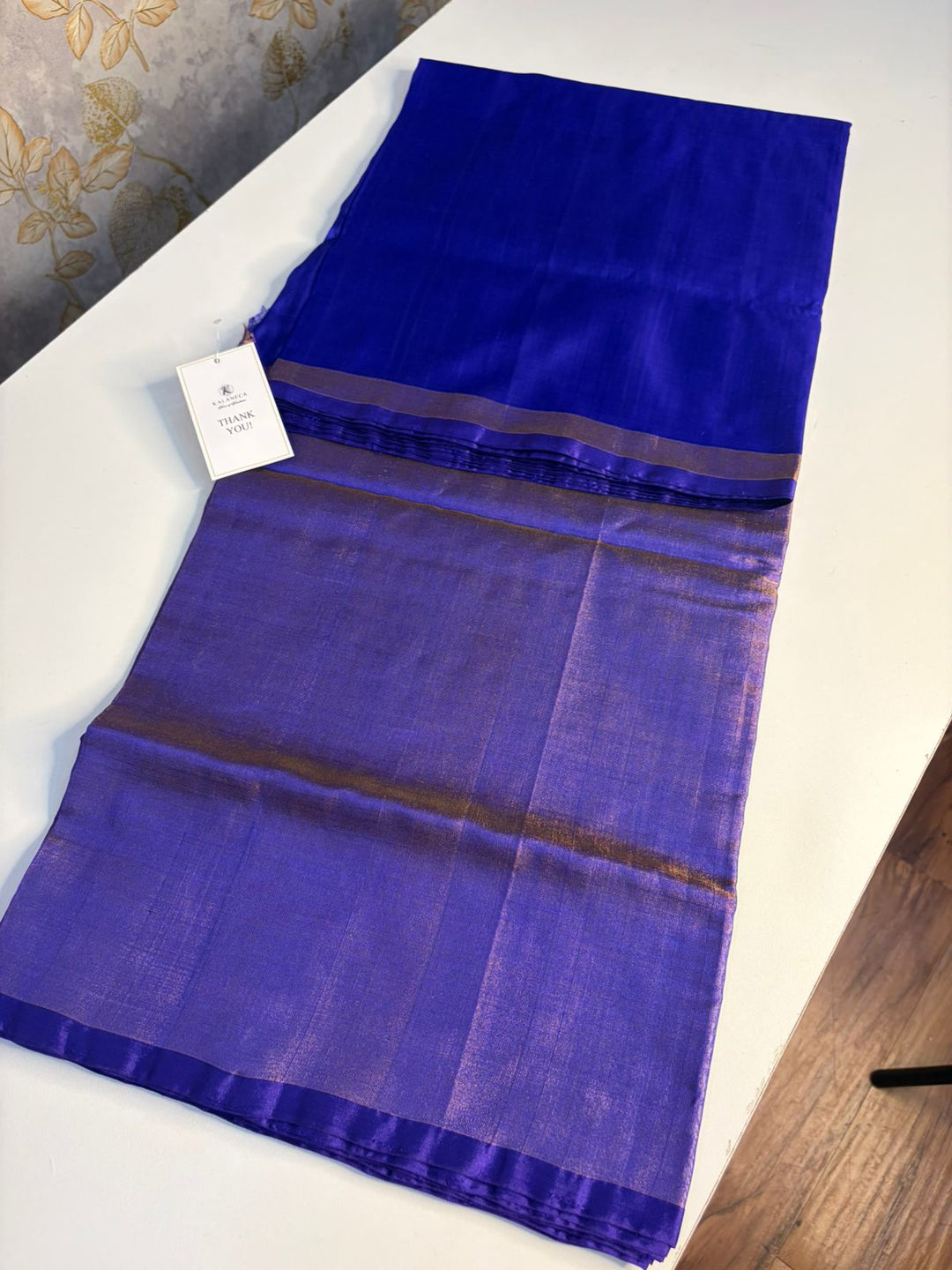 Blue Lagoon- Handwoven Uppada Silk Saree | SILK MARK CERTIFIED | SHOBITAM