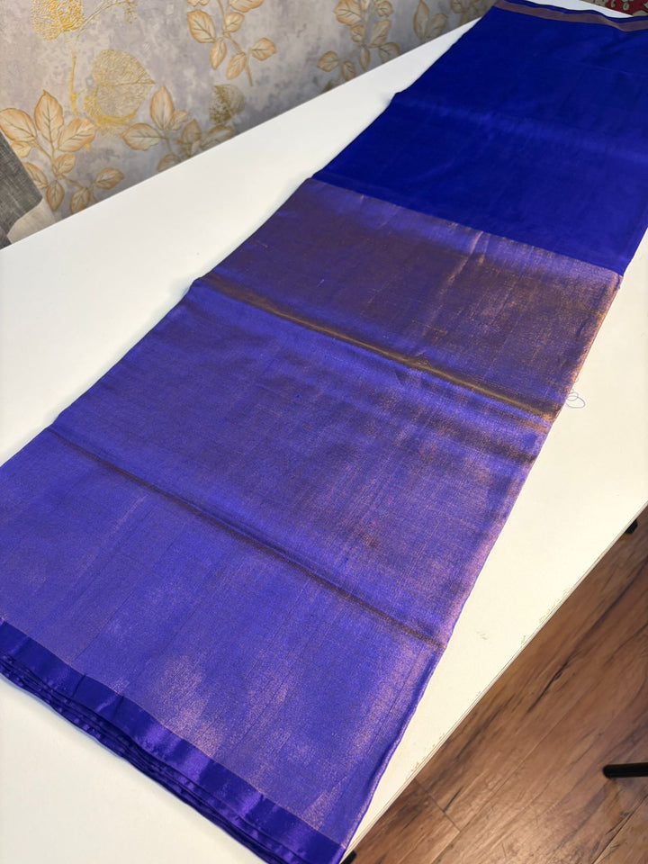 Blue Lagoon- Handwoven Uppada Silk Saree | SILK MARK CERTIFIED | SHOBITAM