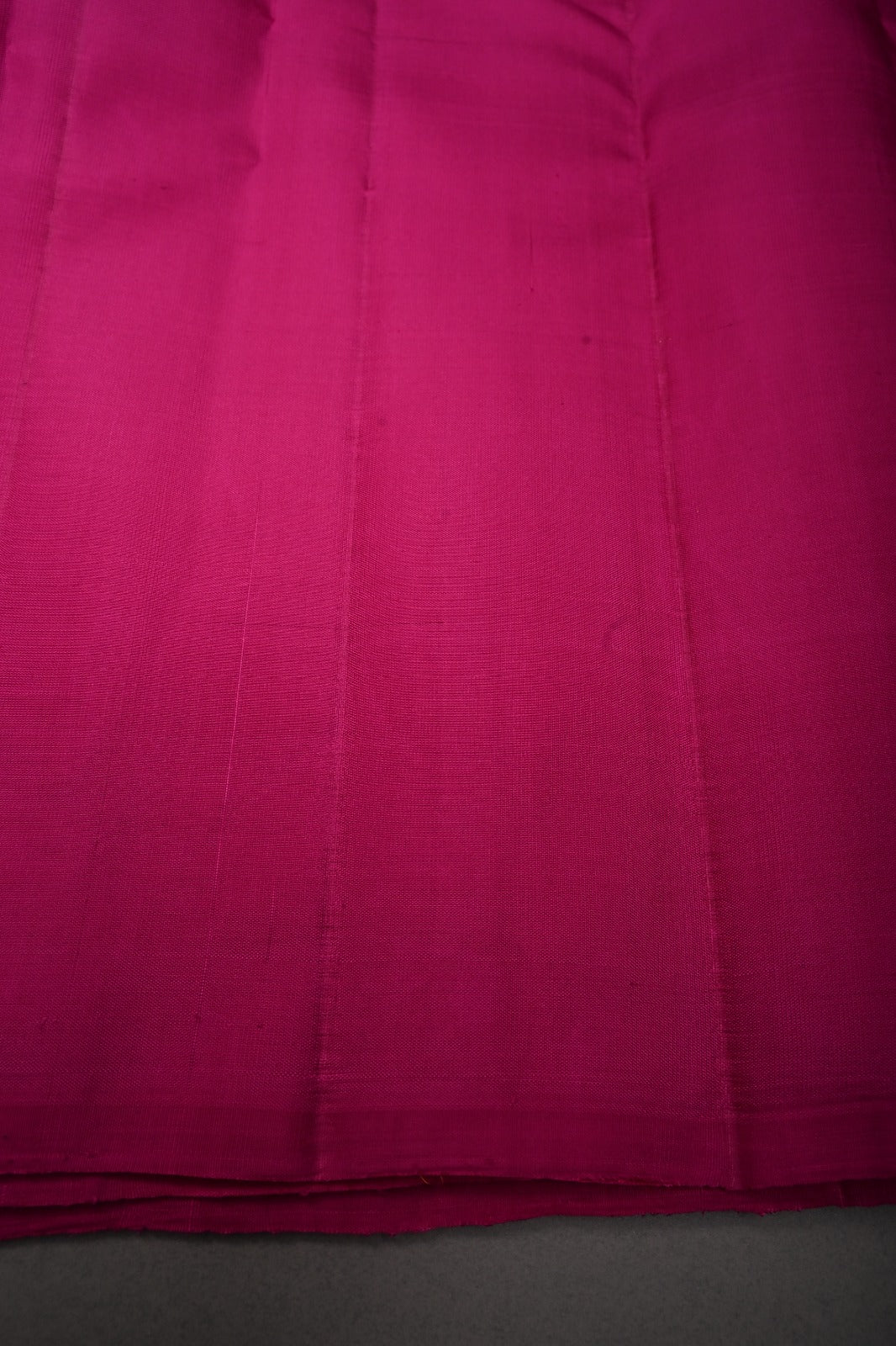 Rani Pink Pure Gadwal Silk Saree with Ornate and Vanasingaram Gold-Silver Zari Stipes Brocade | SILK MARK CERTIFIED