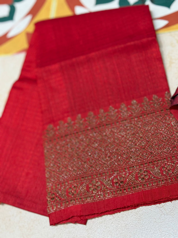 Kadhuwa Jaal Banarasi Pure Dupion Silk Saree in Methi Green |CERTIFIED SILK