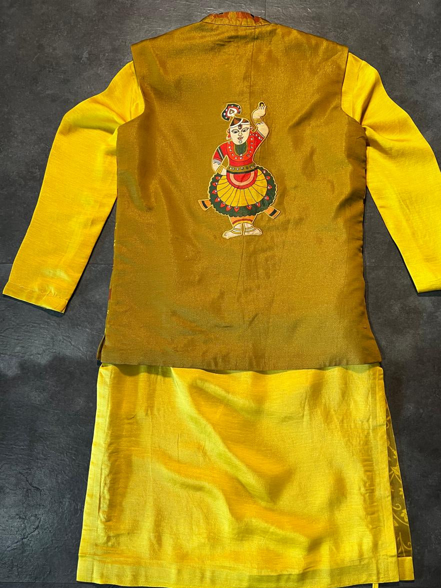 GOVARDHA OLIVE JACKET | SHOBITAM