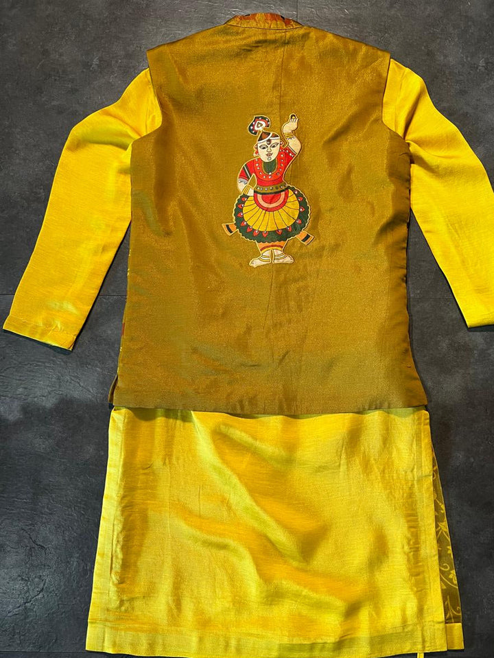 GOVARDHA OLIVE JACKET | SHOBITAM