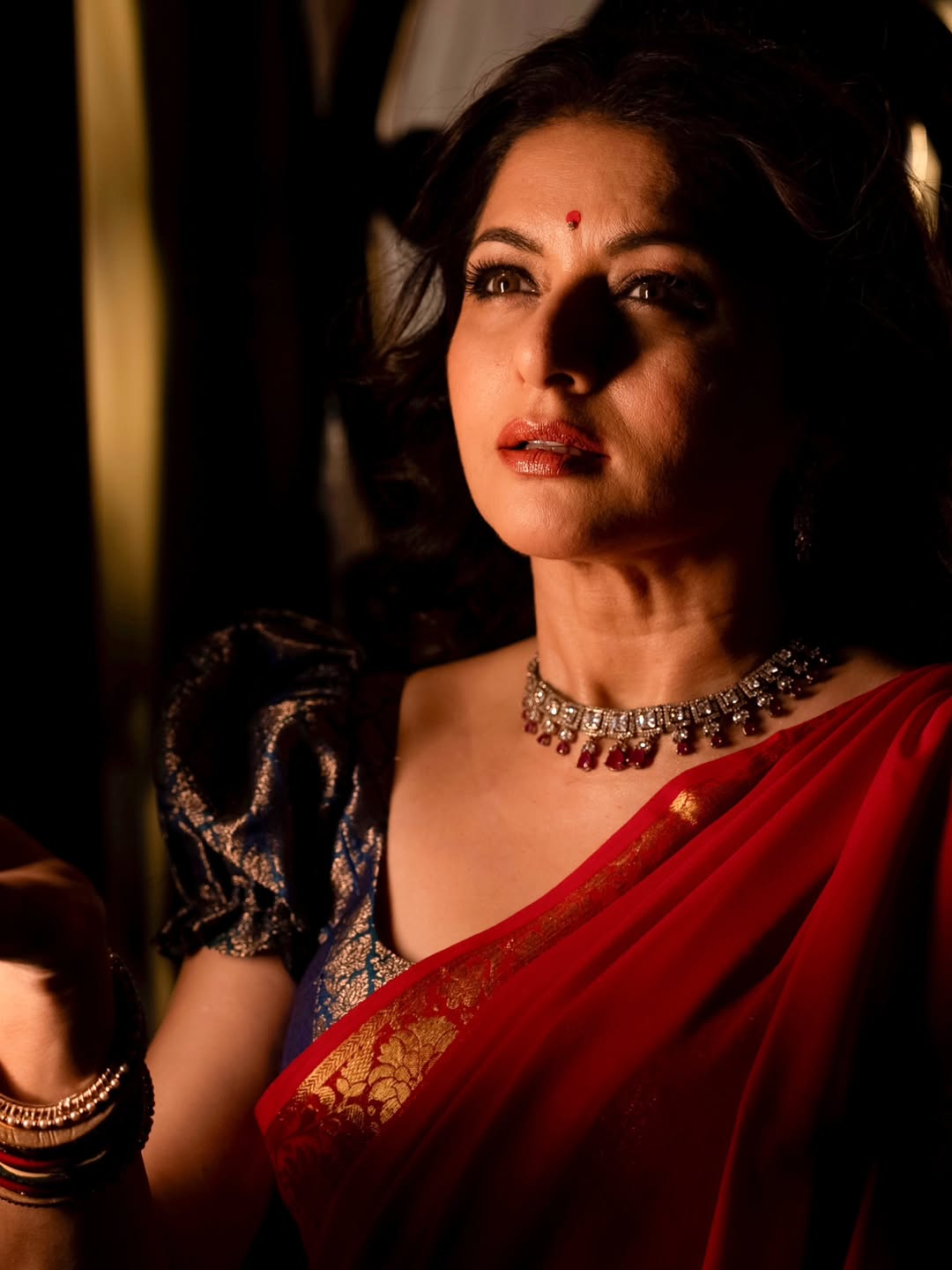 Bhagyashree Banarasi Brocade Corset Blouse with Puff Sleeves ,  Made to Order, Customizable