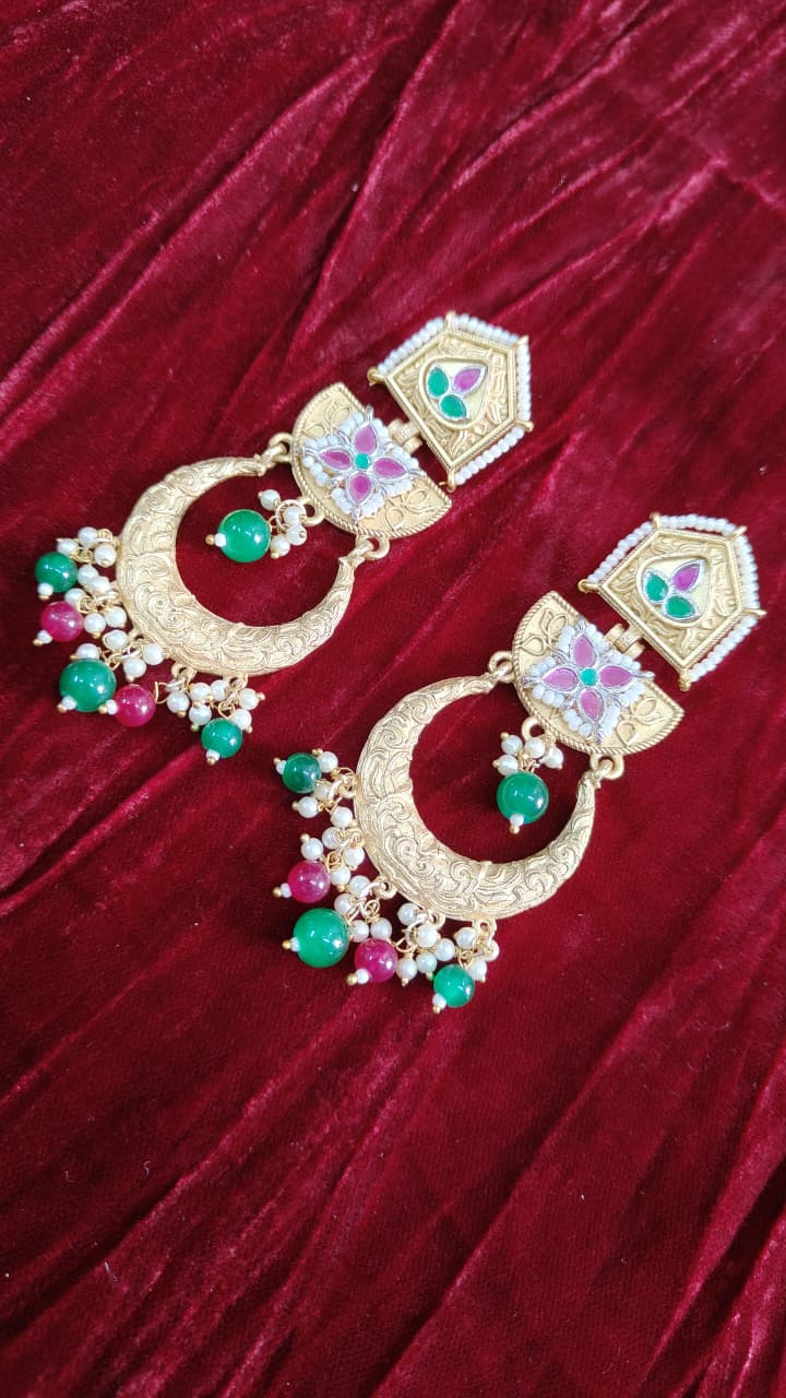 Jodha Fushion Rajasthani Lightweight Chandbali