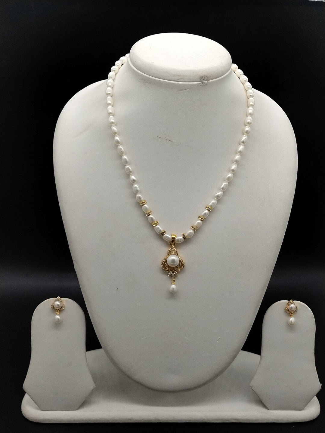 Celeste Charm Freshwater Pearl Pendant Set  | SHOBITAM