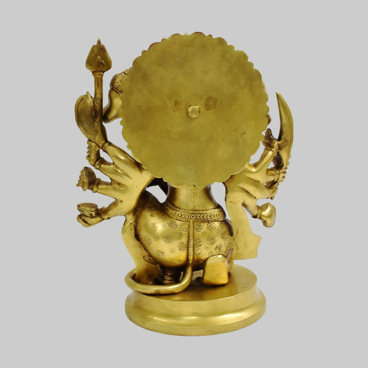 BRASS PANCHAMUKHI HANUMAN IDOL 11*9*6 | SHOBITAM