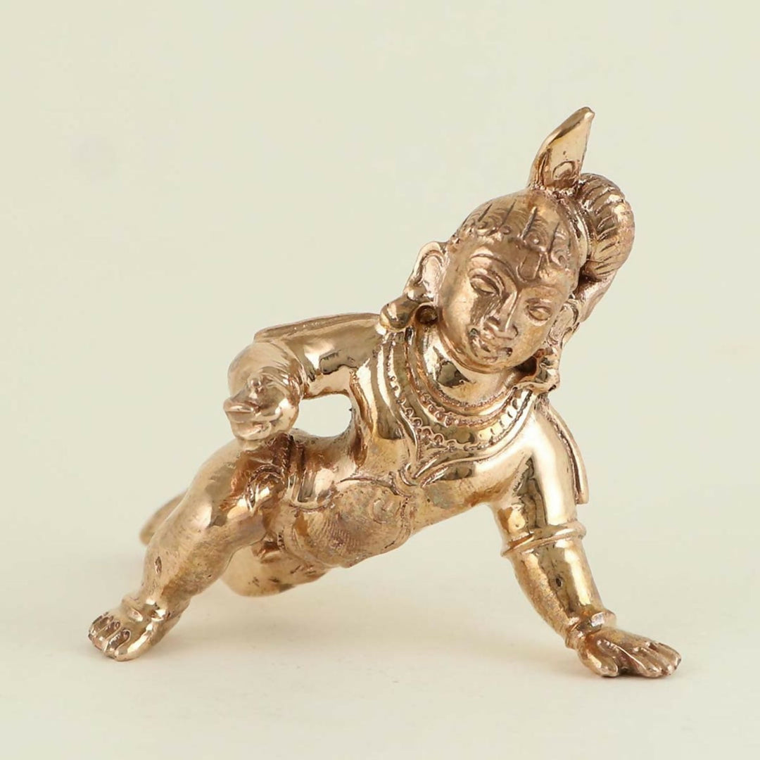 PANCHALOHA BABY KRISHNA IDOL-SHOBITAM