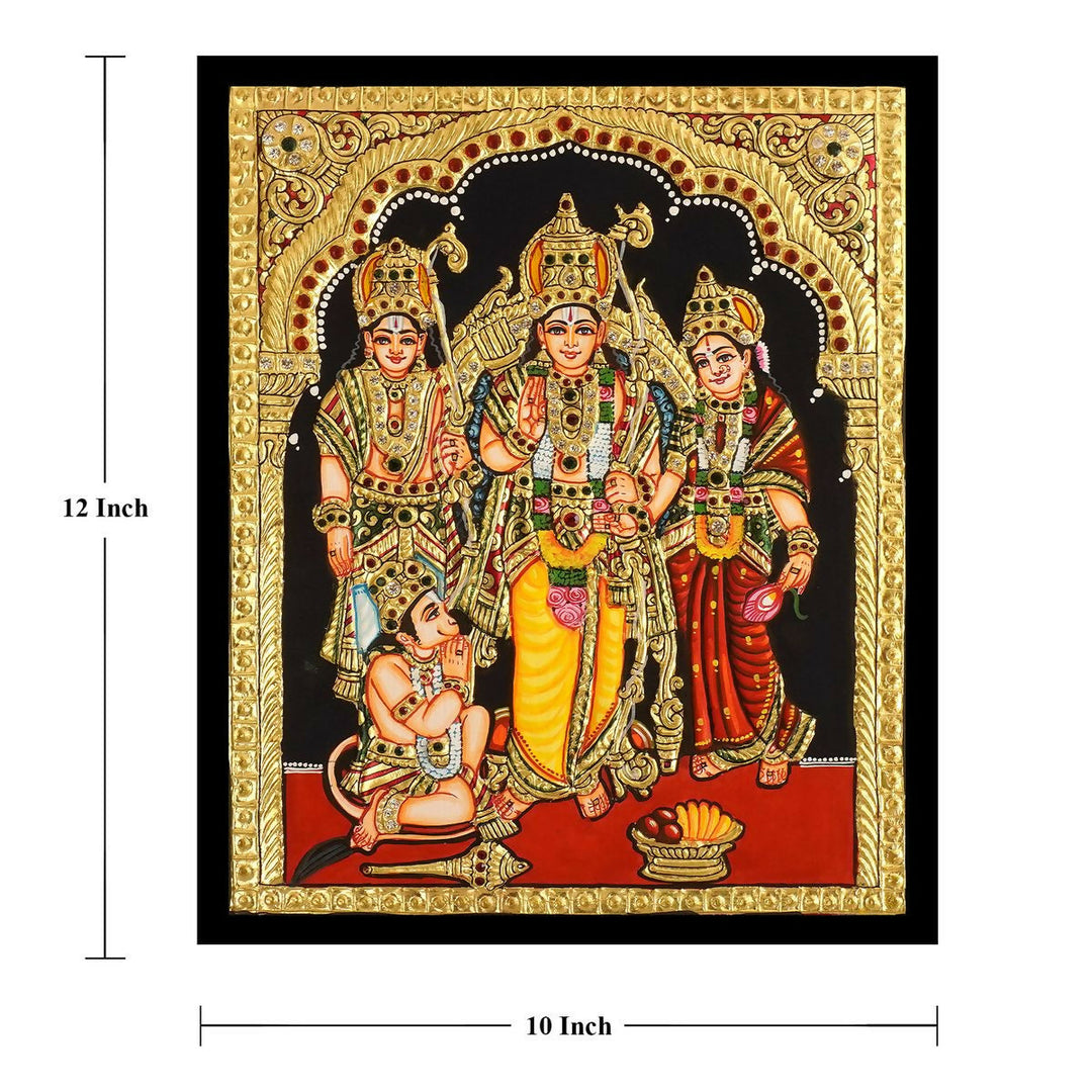 TANJORE PAINITING KODANDARAMA 12*10 | SHOBITAM