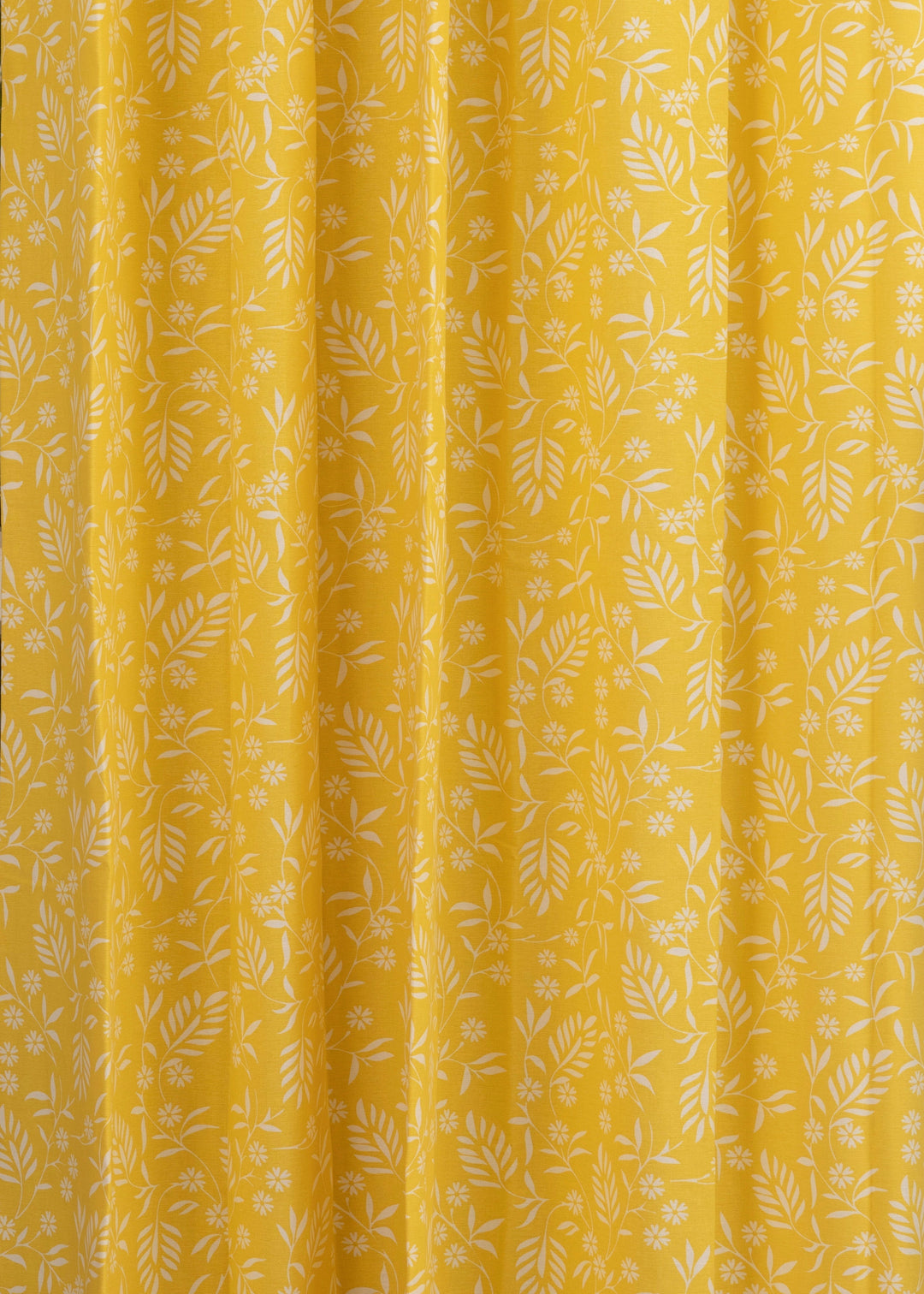 Yellow Daisy 100% cotton floral curtain for kids room, living room & bed room - Room darkening - Single Piece | SHOBITAM