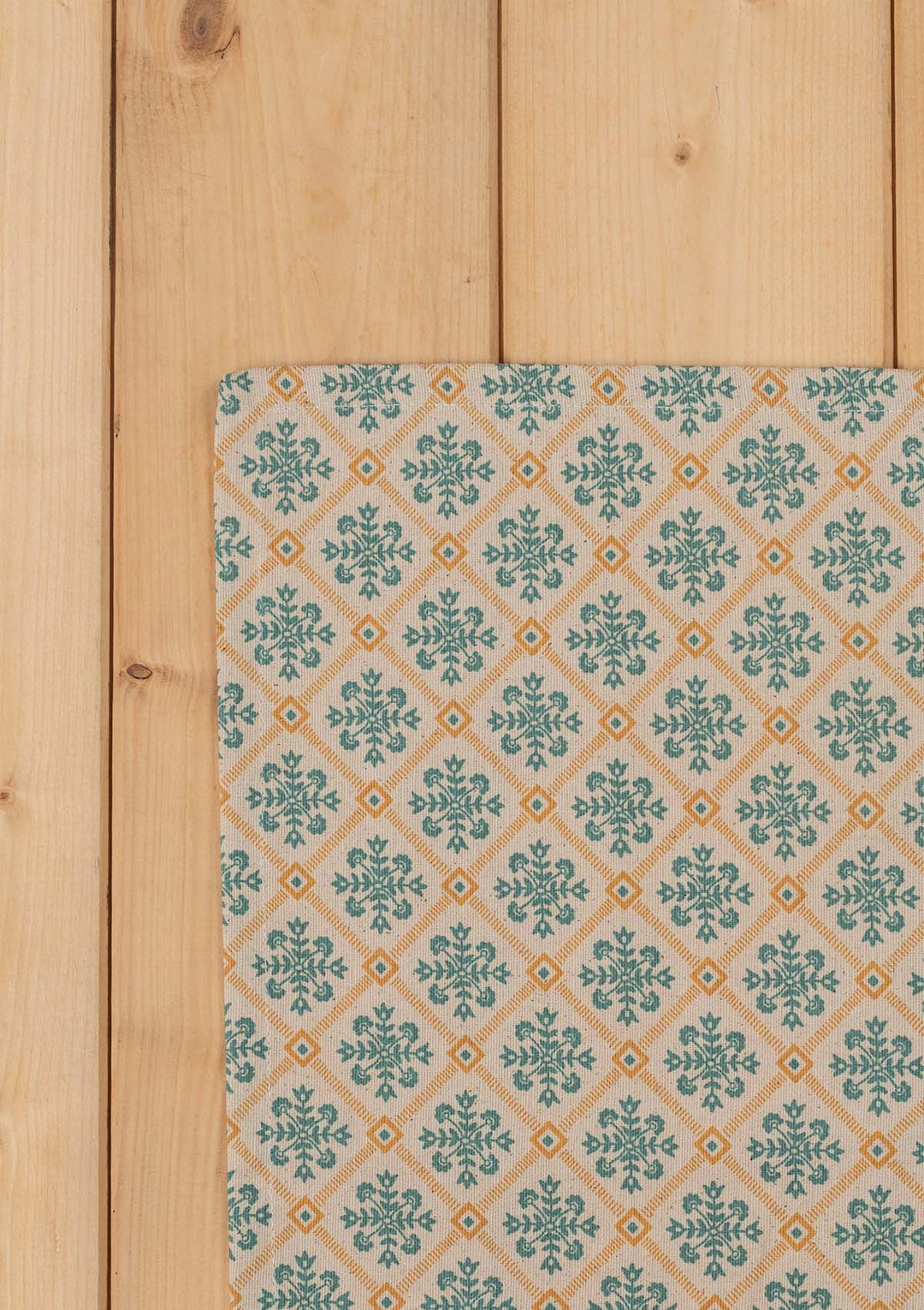 Yura Spill safe water-resistant coated cotton table cloth | SHOBITAM