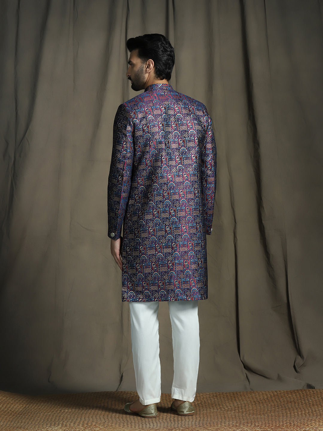 Darbar Jacquard Sherwani Set for Men | SHOBITAM
