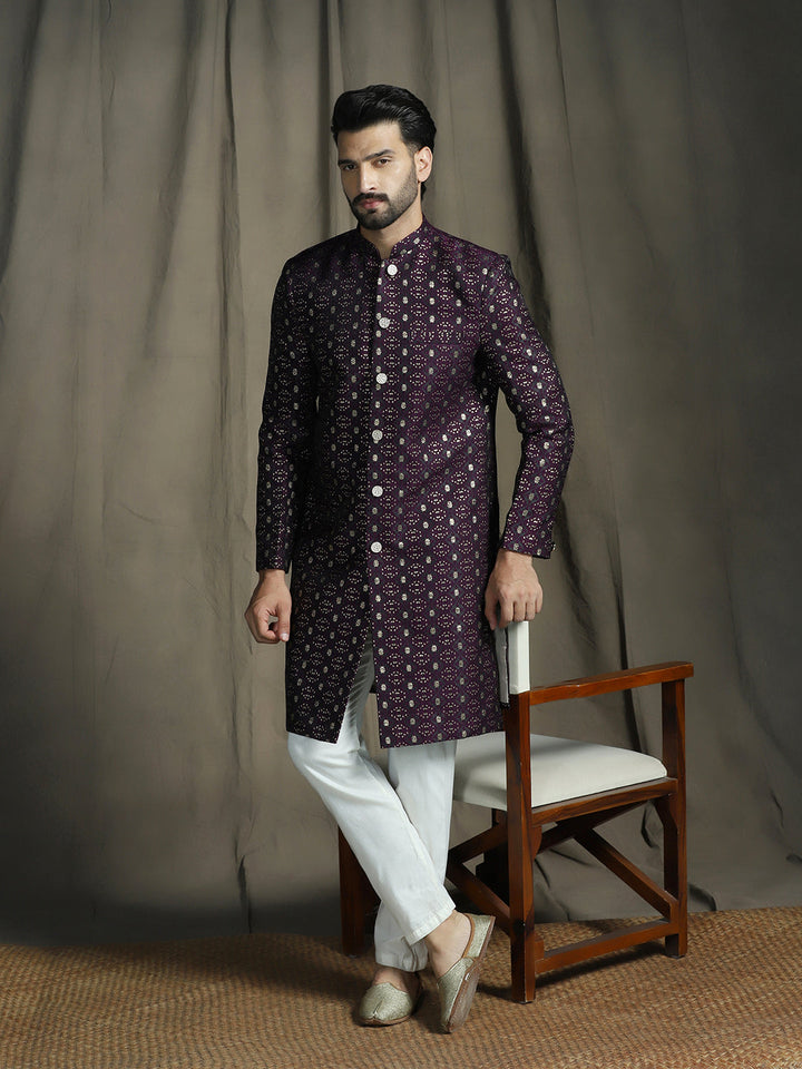 Nawab Heritage Sherwani with Pajama Set for Men | SHOBITAM