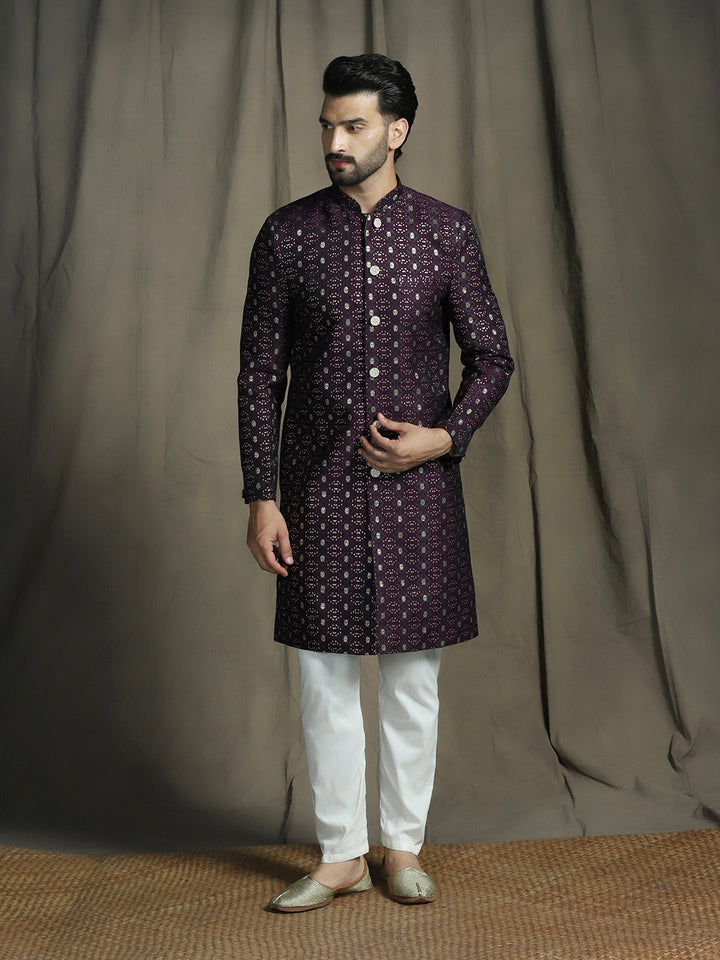 Nawab Heritage Sherwani with Pajama Set for Men | SHOBITAM