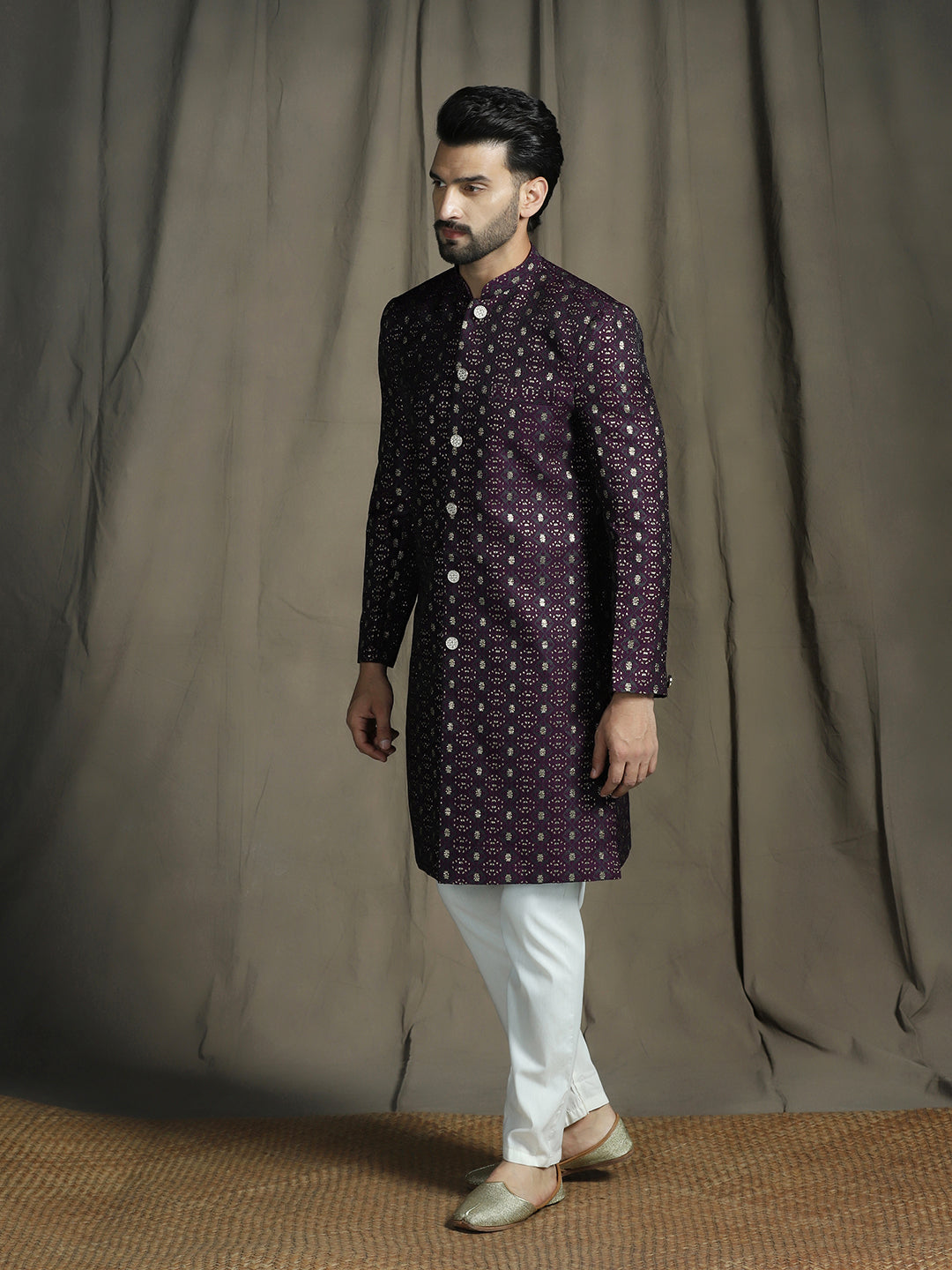 Nawab Heritage Sherwani with Pajama Set for Men | SHOBITAM