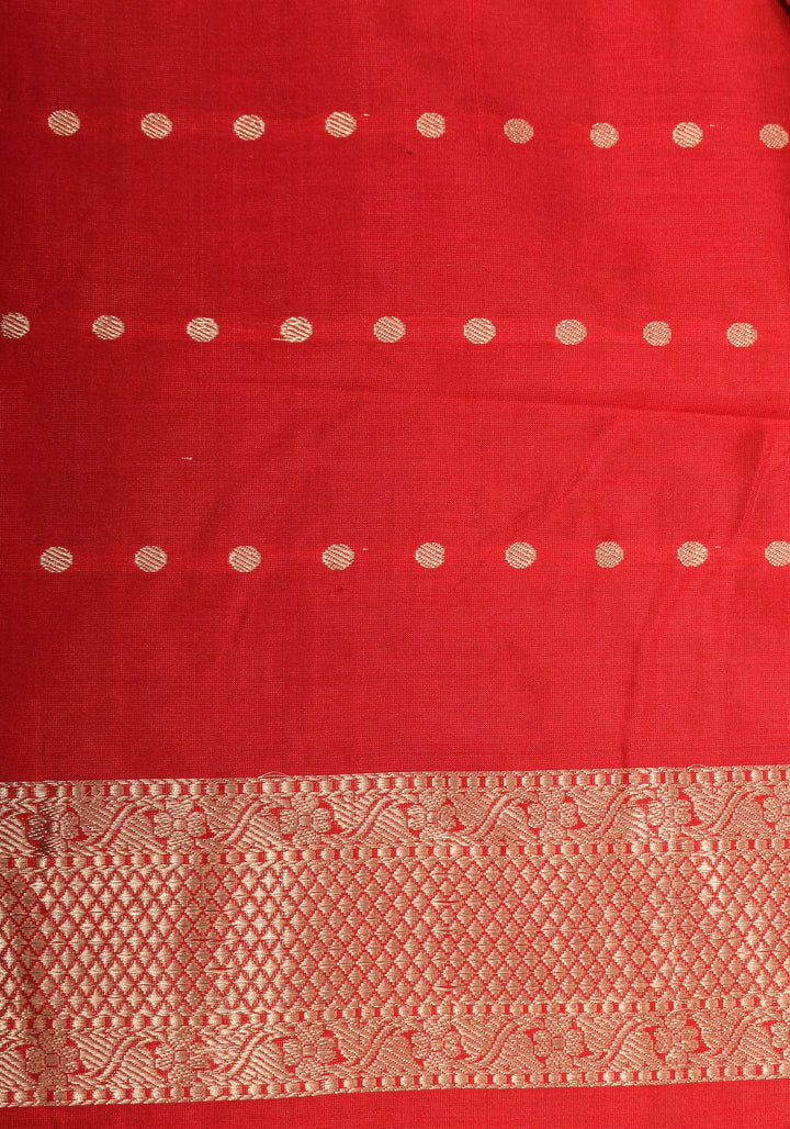Rabbit Butta Shikaargah Banarasi  Saree in Black and Red | Silk Mark Certified