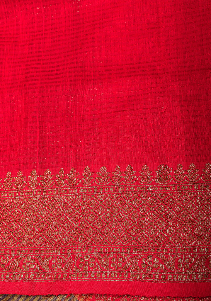 Kadhuwa Jaal Banarasi Pure Dupion Silk Saree in Methi Green |CERTIFIED SILK