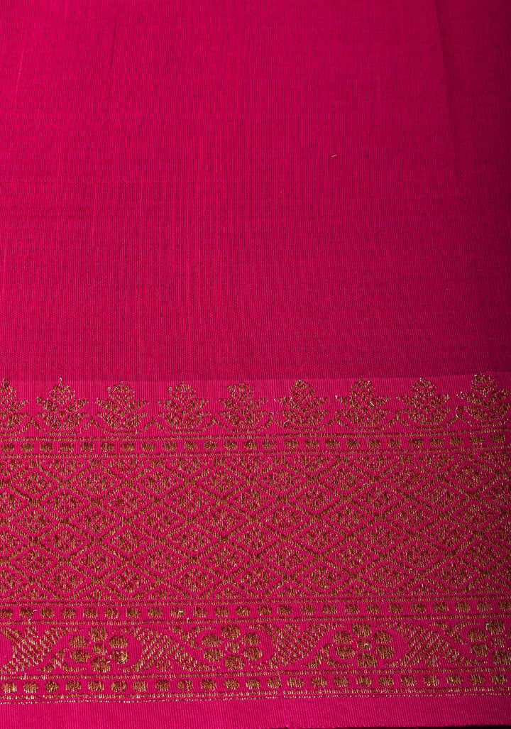 Orange Dual tone Dupion Banarasi Silk Saree with kadhua Antique zari jaal |SILK MARK CERTIFIED
