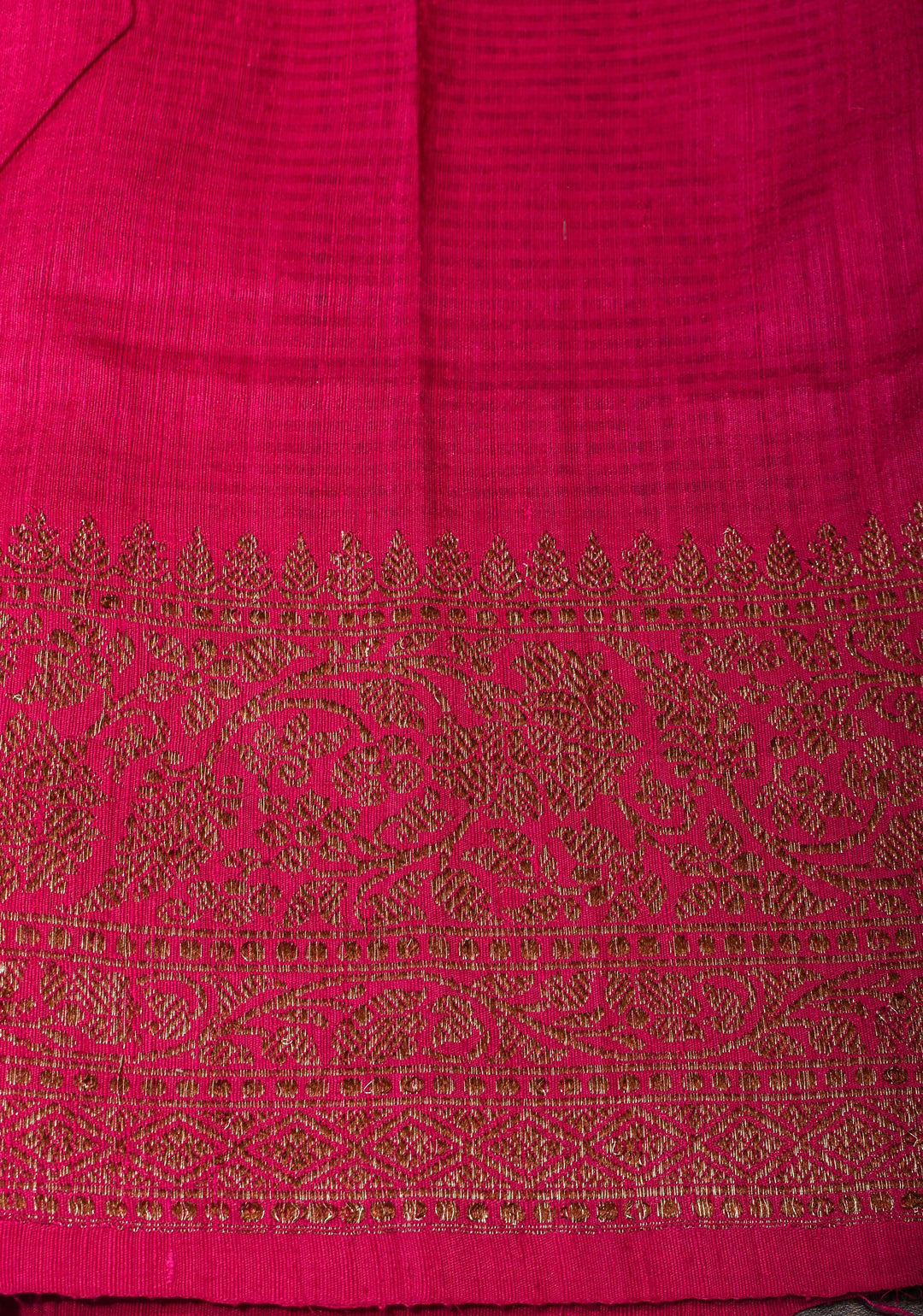 Light Orange Pink dual tone Dupion Banarasi Silk Saree with Antique Zari Floral Jaal | SILK MARK CERTIFIED