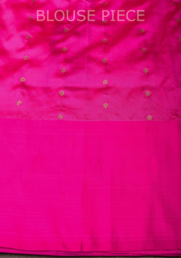 Black Banarasi Katan silk saree with Floral Zari Buttas and Meenakari Contrast Zari Border | SILK MARK CERTIFIED